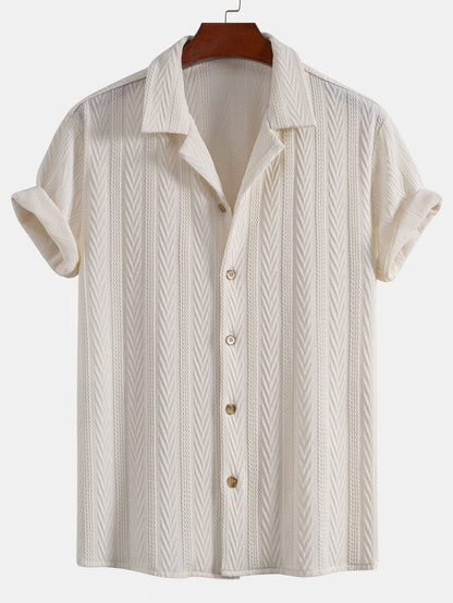 Men's Textured Summer Set | Men's Co-Ord | Relaxed Trousers | Steven & Levon