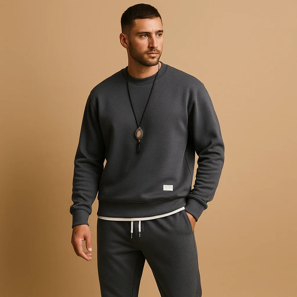 Jumper and Jogging Trousers | Men's Tracksuit | Relaxed Fit Casual wear | Two Piece Set | Steven & Levon