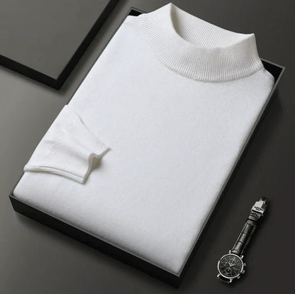 Men's Turtleneck Jumper | Men | Soft Knit Fabric | Long Sleeve Smart Casual Pullover | Steven & Levon
