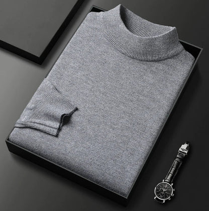 Men's Turtleneck Jumper | Men | Soft Knit Fabric | Long Sleeve Smart Casual Pullover | Steven & Levon