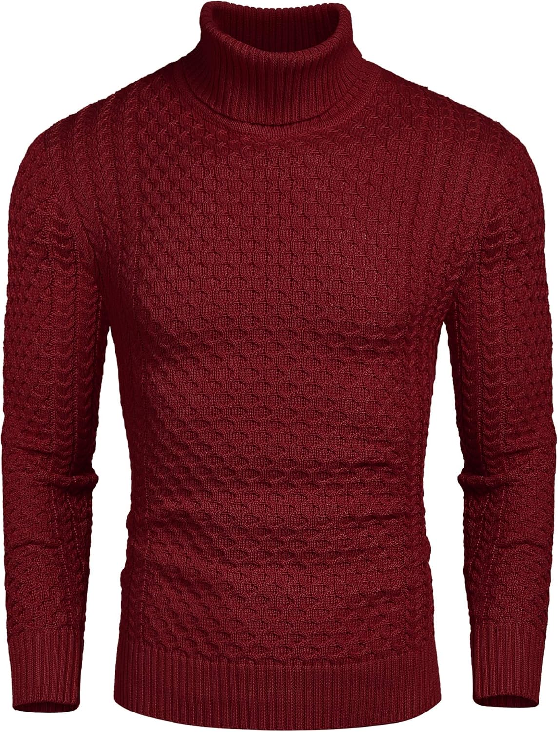 Men’s Turtleneck Sweater | Slim Fit Roll Neck Jumper | Men | Soft Knit Fabric | Casual Everyday Wear | Steven & Levon