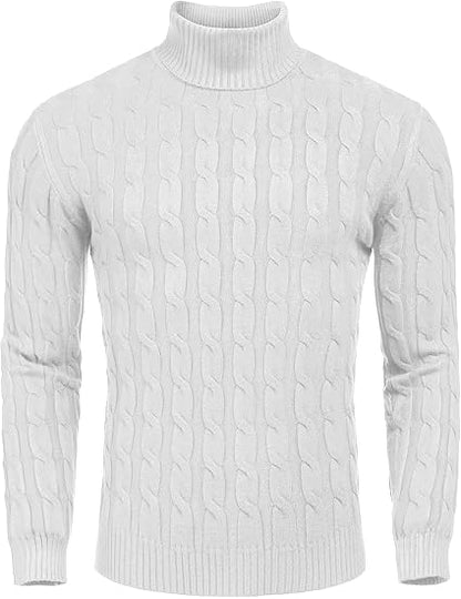 Men’s Turtleneck Sweater | Slim Fit Roll Neck Jumper | Men | Soft Knit Fabric | Casual Everyday Wear | Steven & Levon