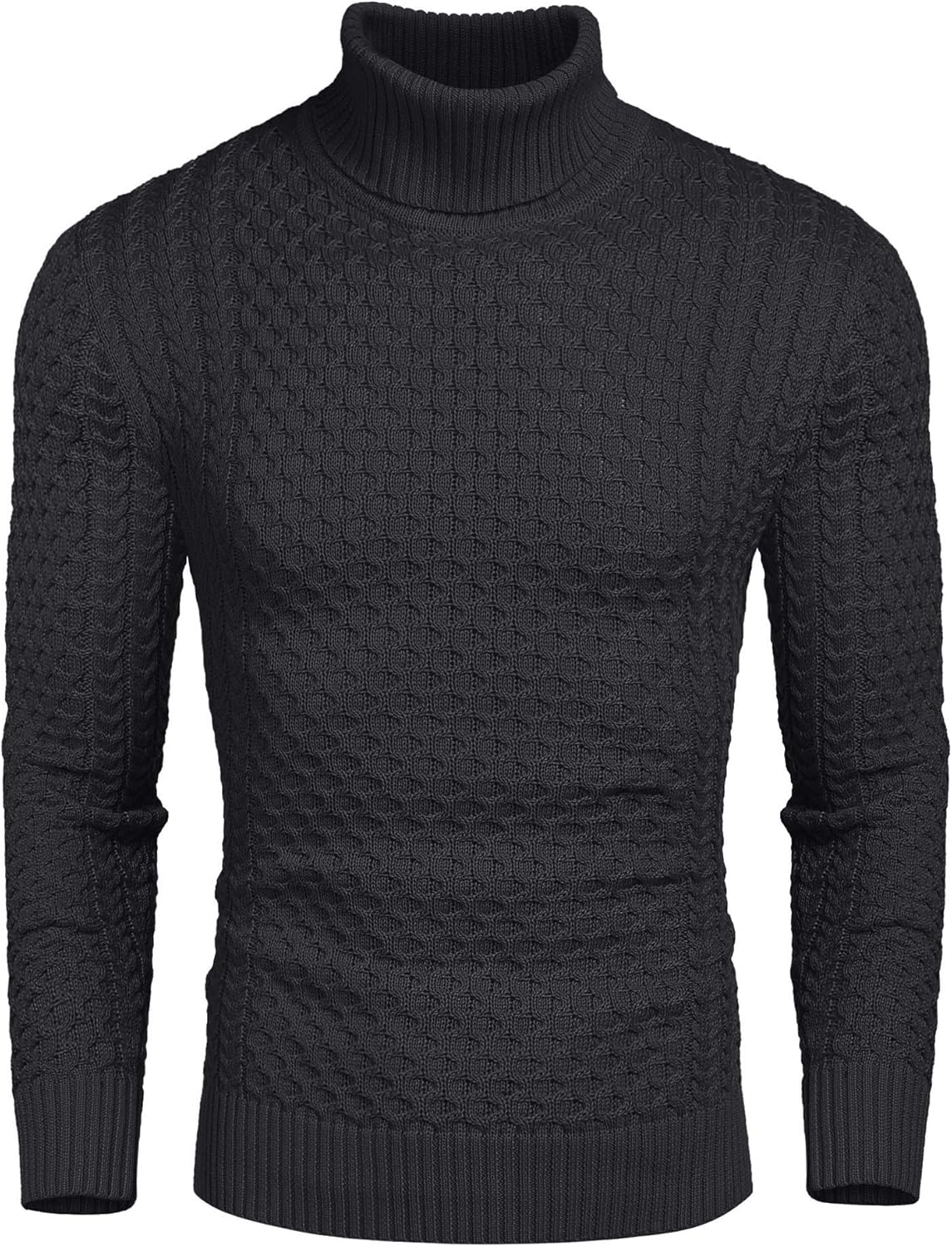 Men’s Turtleneck Sweater | Slim Fit Roll Neck Jumper | Men | Soft Knit Fabric | Casual Everyday Wear | Steven & Levon
