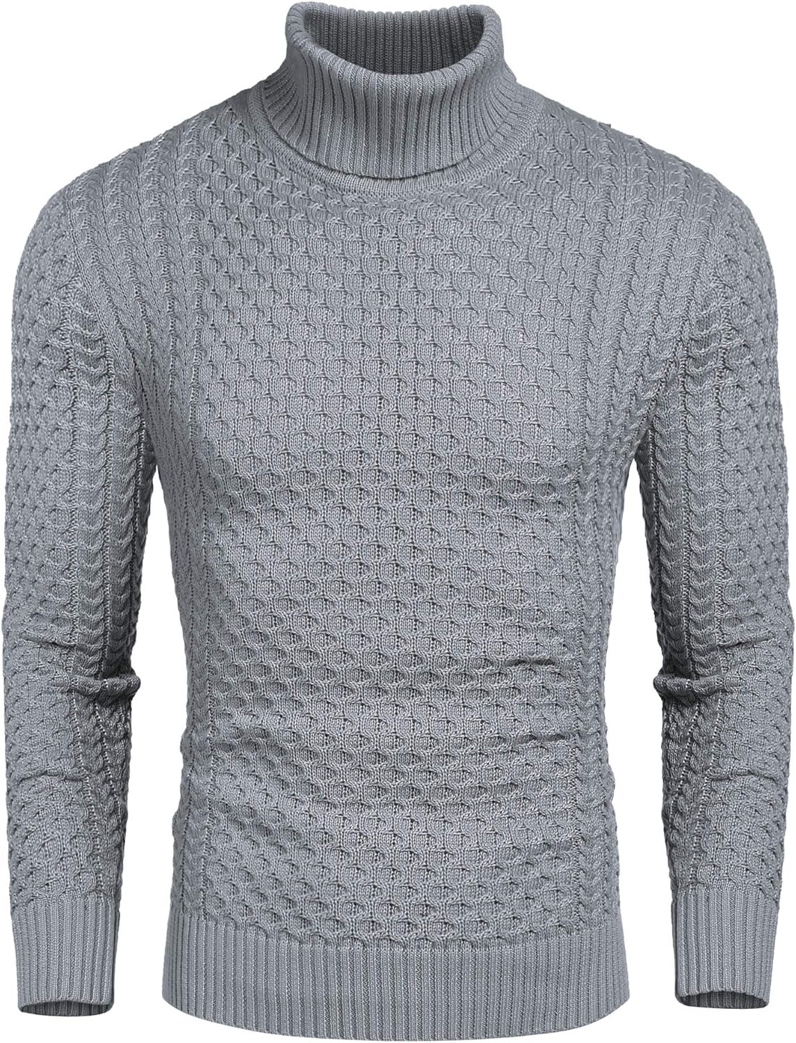 Men’s Turtleneck Sweater | Slim Fit Roll Neck Jumper | Men | Soft Knit Fabric | Casual Everyday Wear | Steven & Levon