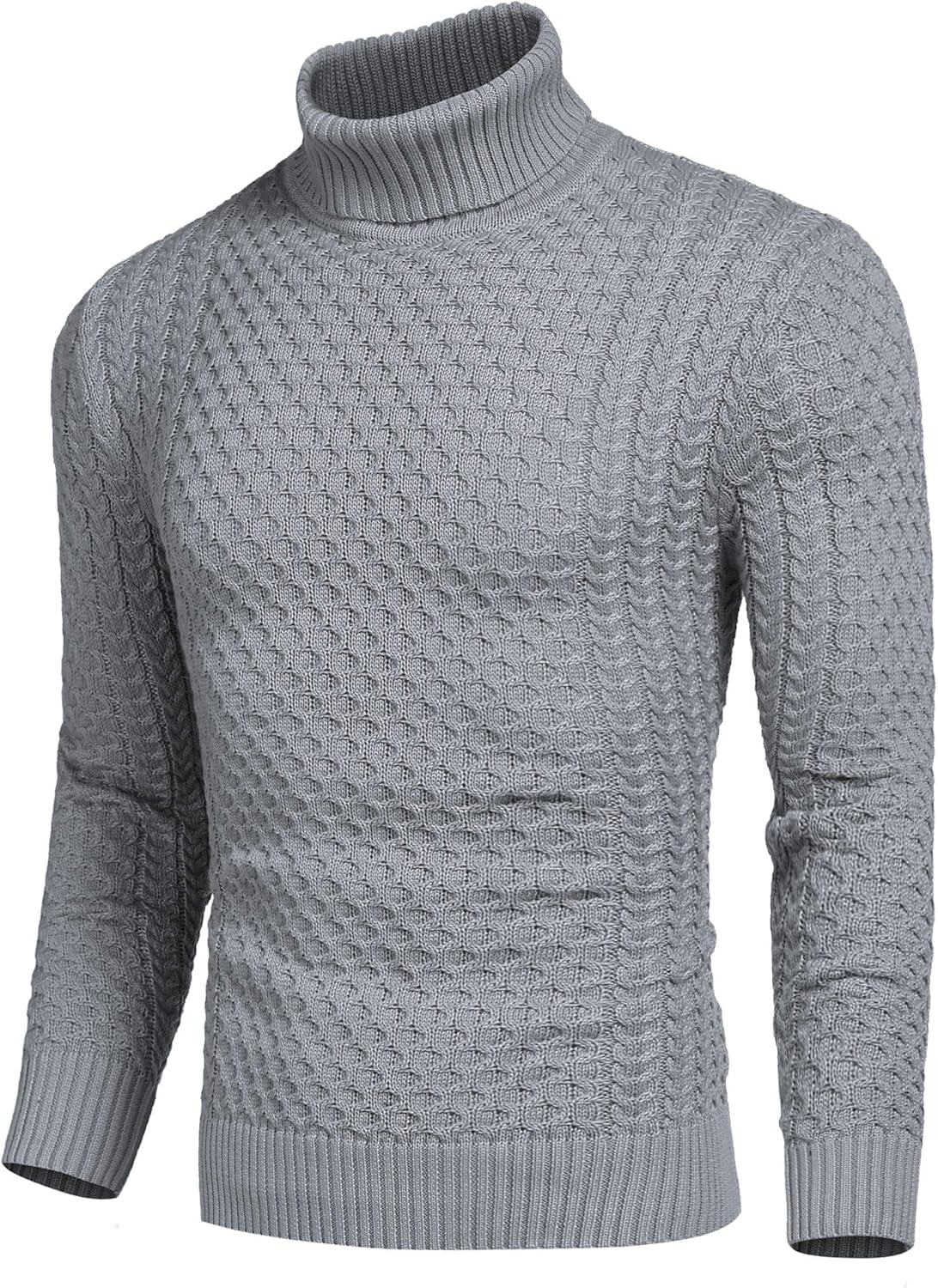 Men’s Turtleneck Sweater | Slim Fit Roll Neck Jumper | Men | Soft Knit Fabric | Casual Everyday Wear | Steven & Levon