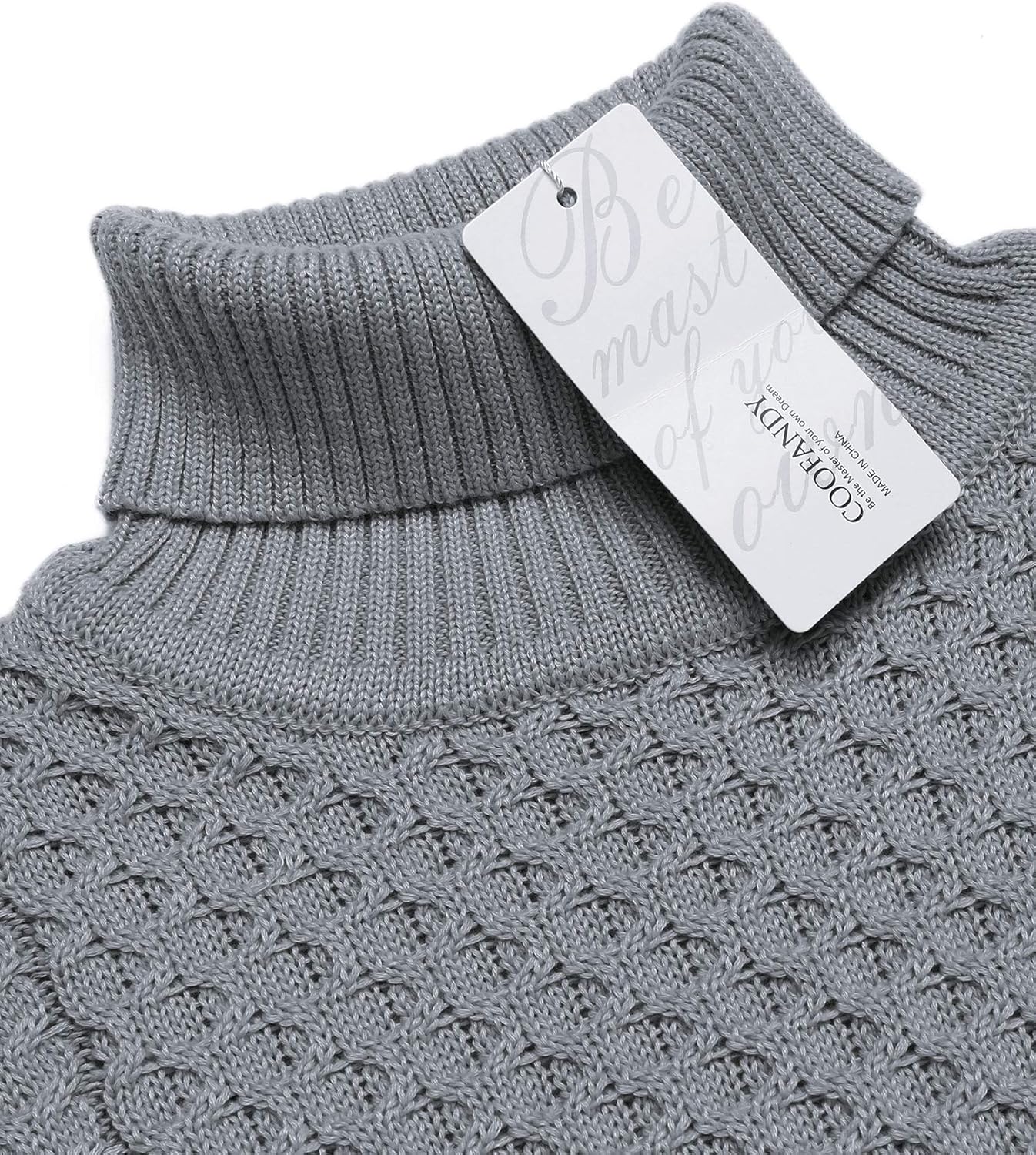 Men’s Turtleneck Sweater | Slim Fit Roll Neck Jumper | Men | Soft Knit Fabric | Casual Everyday Wear | Steven & Levon