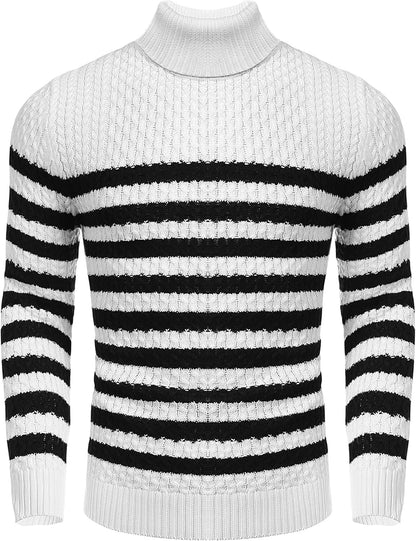 Men’s Turtleneck Sweater | Slim Fit Roll Neck Jumper | Men | Soft Knit Fabric | Casual Everyday Wear | Steven & Levon