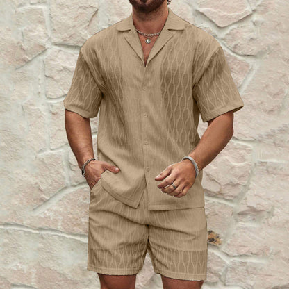 Men's Two-Piece Outfit Set | Men's Co-Ord Set | Men | Lightweight Fabric Blend | Steven & Levon