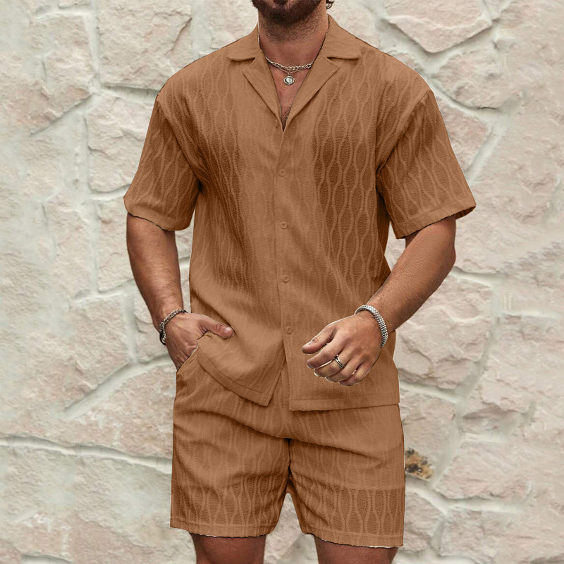 Men's Two-Piece Outfit Set | Men's Co-Ord Set | Men | Lightweight Fabric Blend | Steven & Levon