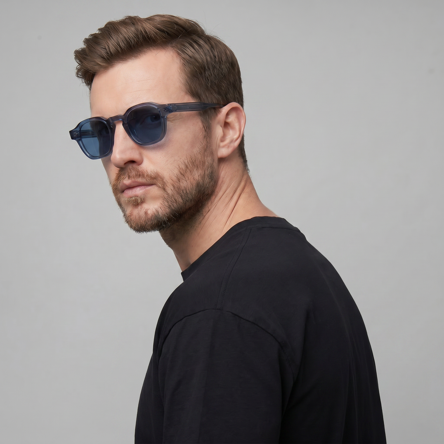 Vintage Square Sunglasses | Men's Eyewear | UV400 Protection | Dark Lenses | Steven & Levon