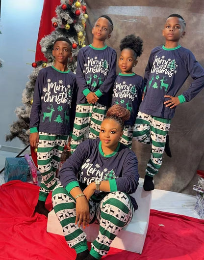 Elk Print Matching Sleepwear | Family Christmas Pajamas Set | Steven & Levon