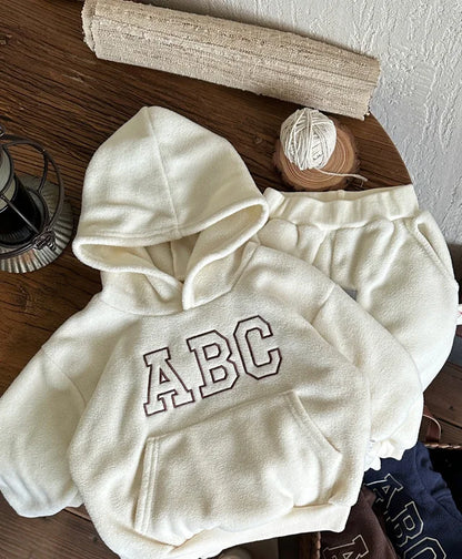 Boys Hoodie & Tracksuit Set | Fur Lined | 2-Piece Sweatshirt & Pants | Winter Wear | Steven & Levon