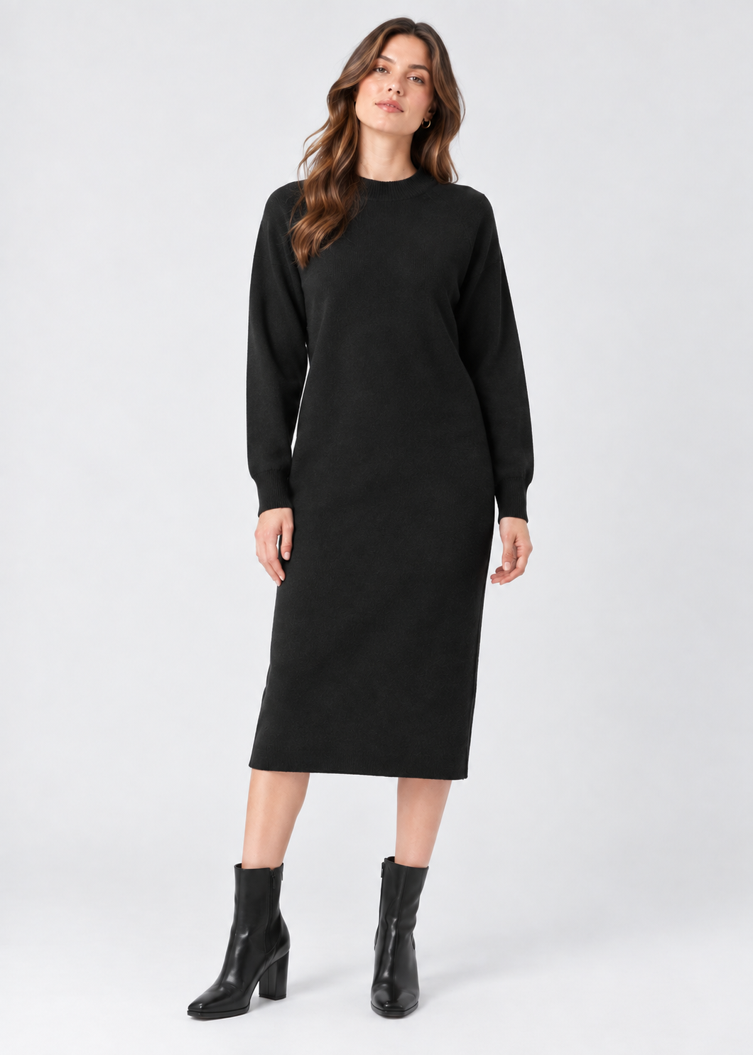 Women's Knitted Jumper Dress |  Wool Long Sleeve Winter | Steven & Levon
