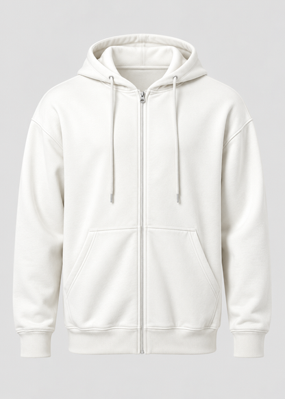 Men's Loose Fit Zip-Up Hoodie | Casual Hooded Sweatshirt | Everyday Wear | Steven & Levon
