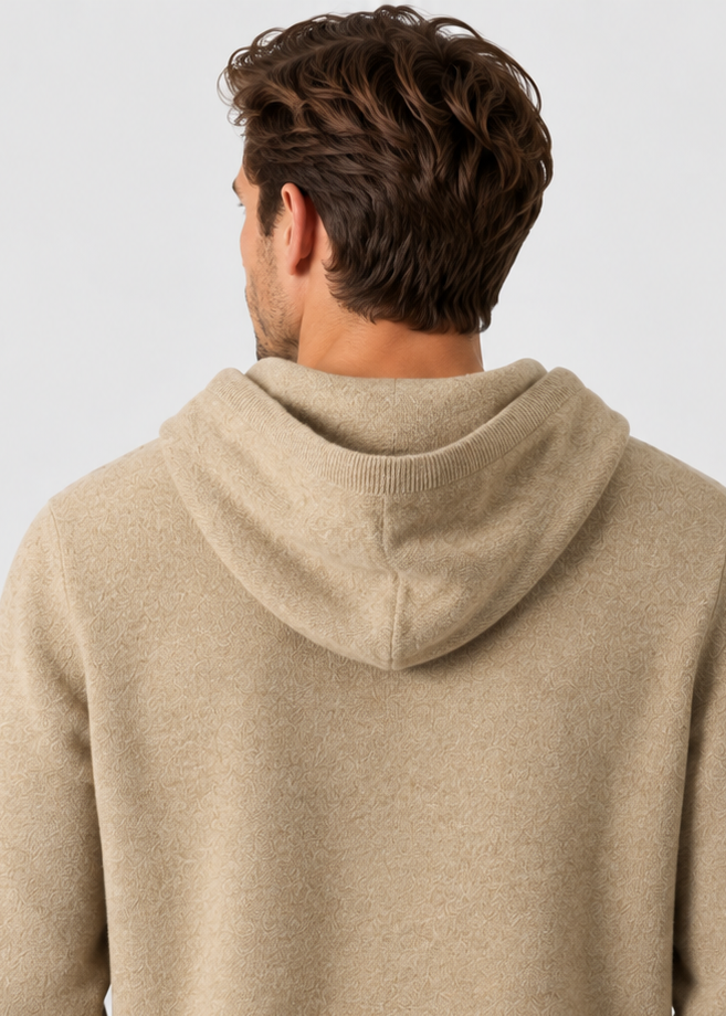 Men's Wool Hoodie | Warm Pullover Jumper | Casual Everyday Wear | Steven & Levon