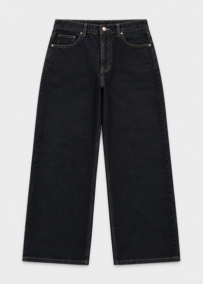 Baggy Wide-Leg Jeans | Cherry Blossom Embroidery | Streetwear Style | Steven & Levon