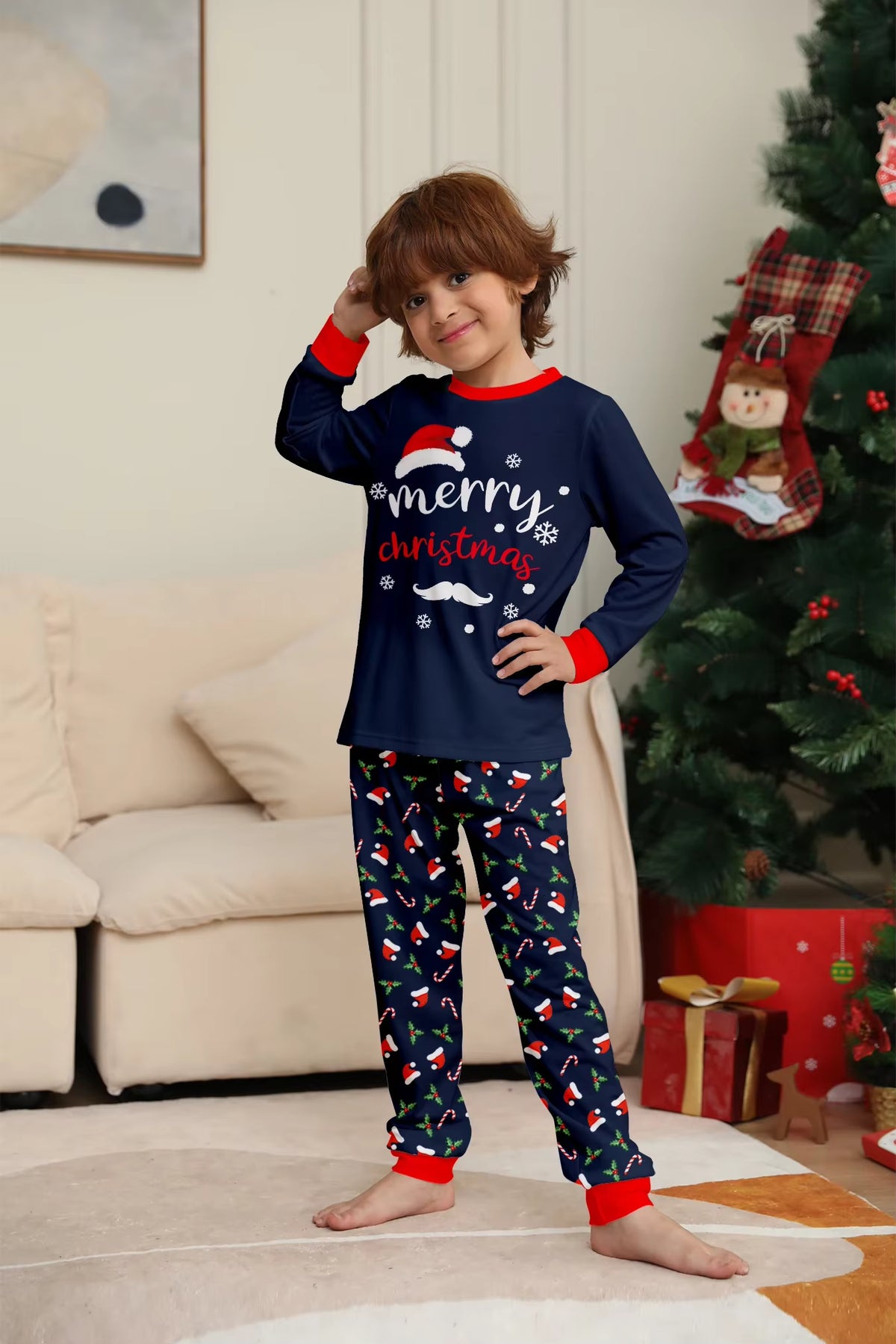 2-Piece Matching Festive Loungewear | Family Christmas Pajamas Set | Steven & Levon