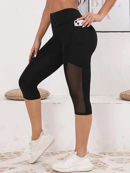 Mira Yoga Pants for Women | High Waisted, Mesh Splicing, Tummy Tuck