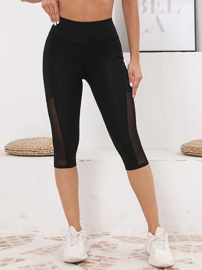 Mira Yoga Pants for Women | High Waisted, Mesh Splicing, Tummy Tuck