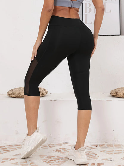 Mira Yoga Pants for Women | High Waisted, Mesh Splicing, Tummy Tuck