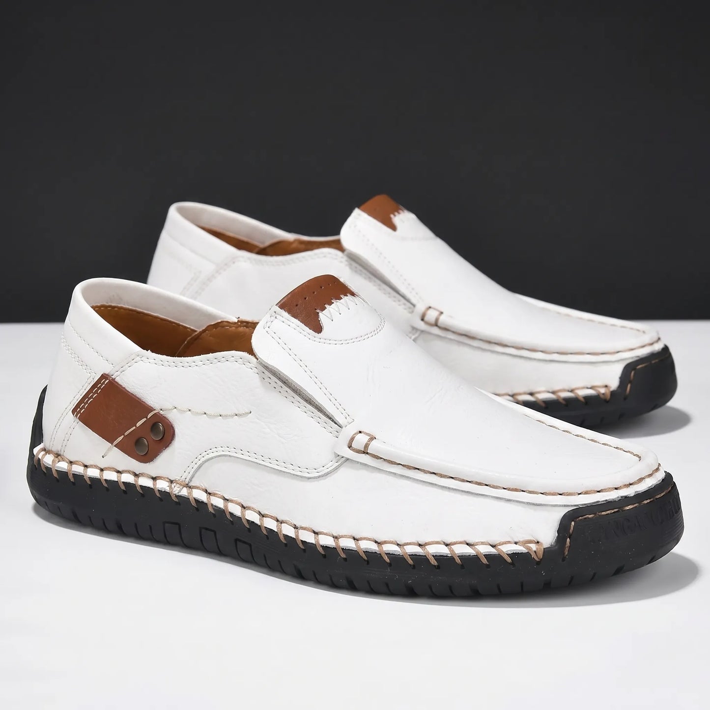 Moccavo - Slip-On Flat Moccasin Loafer  Effortless Slip-On