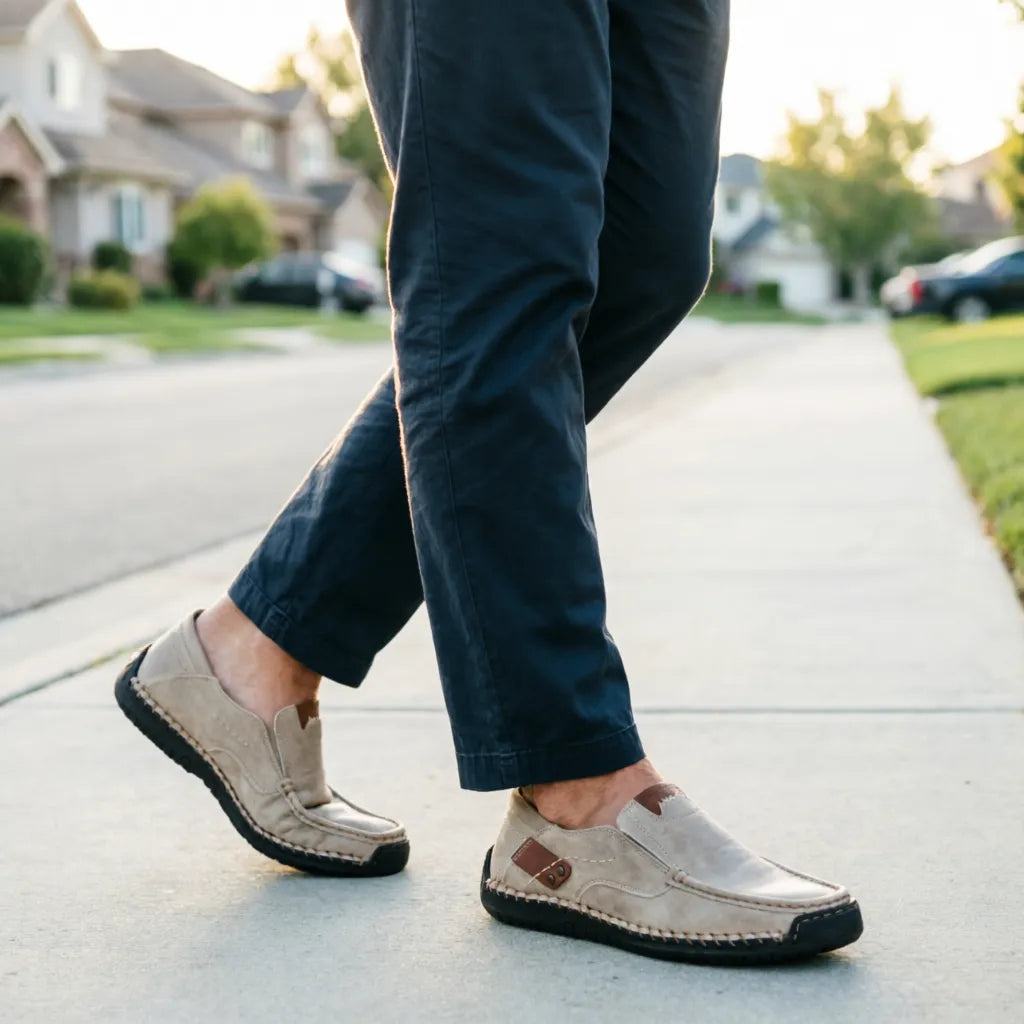 Moccavo - Slip-On Flat Moccasin Loafer  Effortless Slip-On