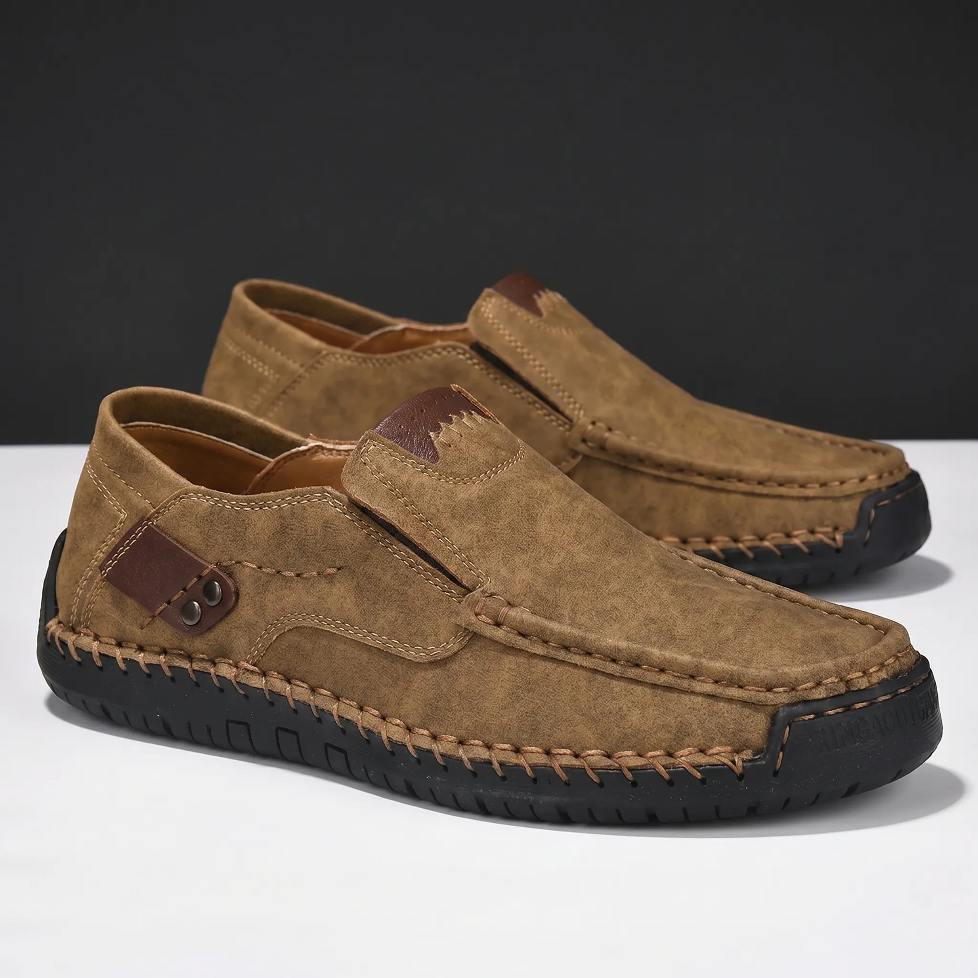 Moccavo - Slip-On Flat Moccasin Loafer  Effortless Slip-On