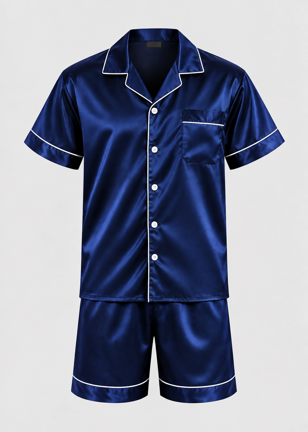 Men's Sleepwear | Short Sleeve Pajama | Elastic Shorts | Summer | Steven & Levon