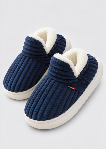 Men's Faux Fur Slipper Boots | Plush Lining | Non Slip Rubber Sole | Indoor Shoes | Steven & Levon