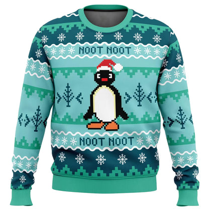 3D Penguin Christmas Hoodie | Unisex Oversized Polyester Pullover | Warm | Steven & Levon