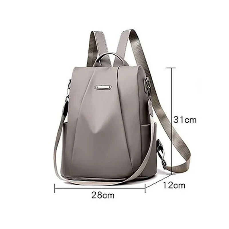 Women's Waterproof Backpack | Lightweight Nylon | Large Capacity | Anti Theft Travel Bag | Steven & Levon