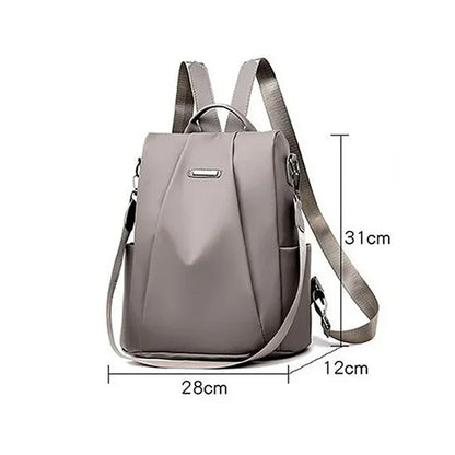 Women's Waterproof Backpack | Lightweight Nylon | Large Capacity | Anti Theft Travel Bag | Steven & Levon