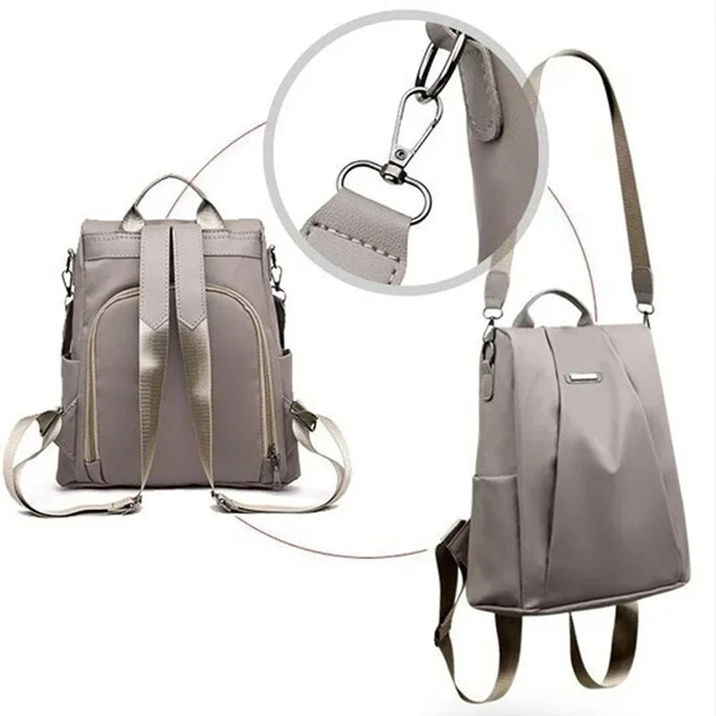 Women's Waterproof Backpack | Lightweight Nylon | Large Capacity | Anti Theft Travel Bag | Steven & Levon