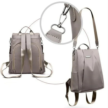 Women's Waterproof Backpack | Lightweight Nylon | Large Capacity | Anti Theft Travel Bag | Steven & Levon
