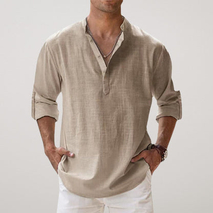 Men's Long Sleeve Button Shirt | Men | Relaxed Fit | Casual Button-Up | Steven & Levon