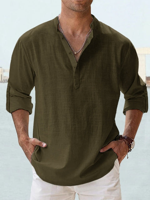 Men's Long Sleeve Button Shirt | Men | Relaxed Fit | Casual Button-Up | Steven & Levon