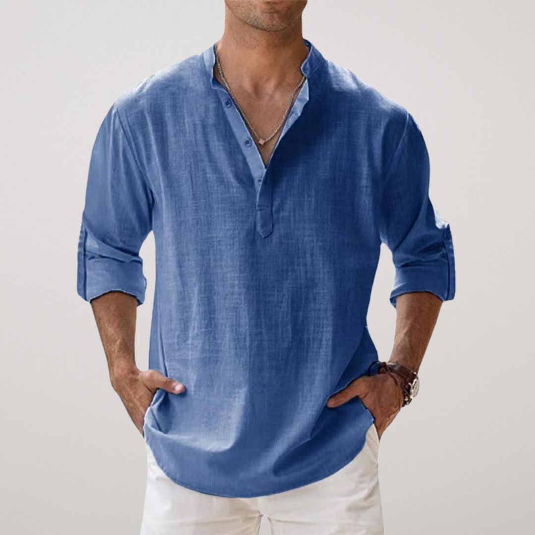 Men's Long Sleeve Button Shirt | Men | Relaxed Fit | Casual Button-Up | Steven & Levon