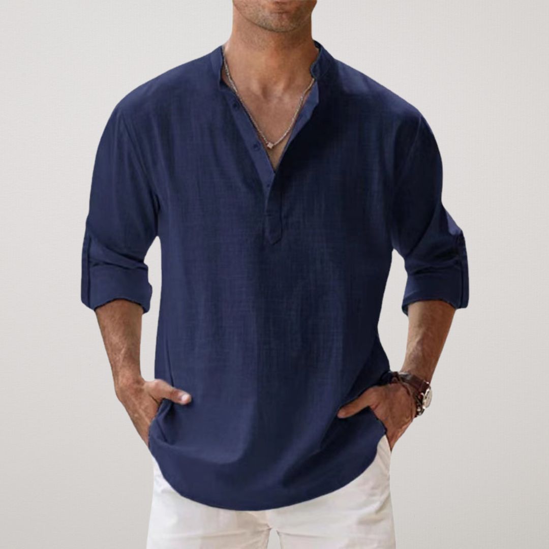 Men's Long Sleeve Button Shirt | Men | Relaxed Fit | Casual Button-Up | Steven & Levon