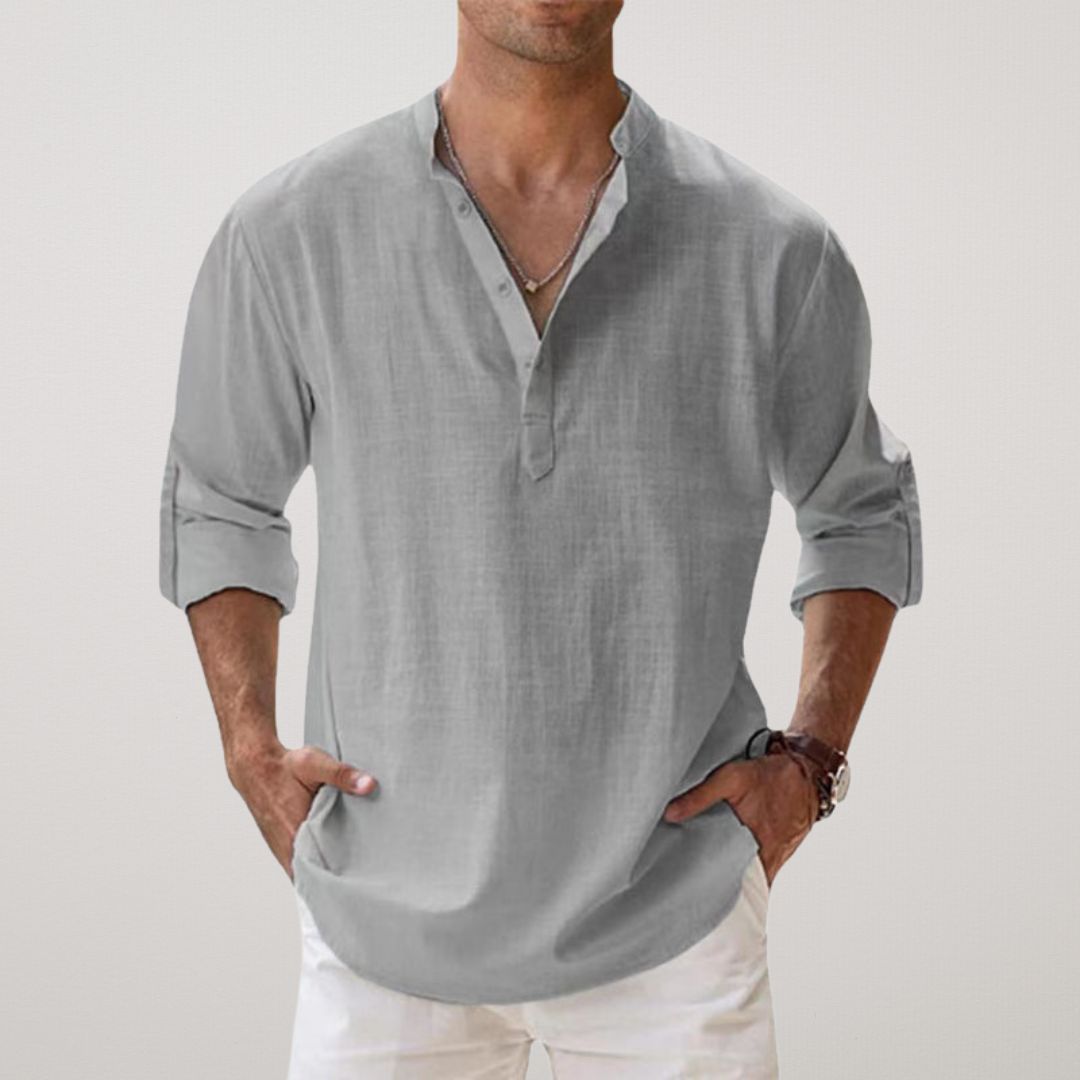 Men's Long Sleeve Button Shirt | Men | Relaxed Fit | Casual Button-Up | Steven & Levon