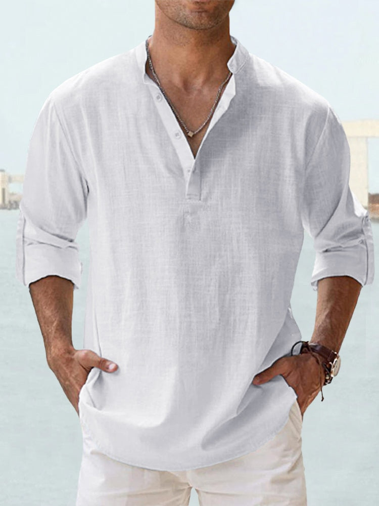 Men's Long Sleeve Button Shirt | Men | Relaxed Fit | Casual Button-Up | Steven & Levon