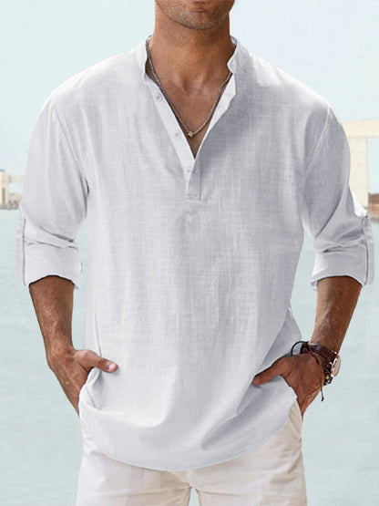 Men's Long Sleeve Button Shirt | Men | Relaxed Fit | Casual Button-Up | Steven & Levon