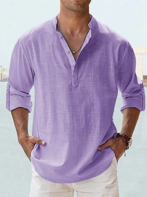 Men's Long Sleeve Button Shirt | Men | Relaxed Fit | Casual Button-Up | Steven & Levon