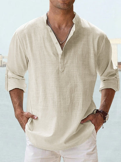 Men's Long Sleeve Button Shirt | Men | Relaxed Fit | Casual Button-Up | Steven & Levon
