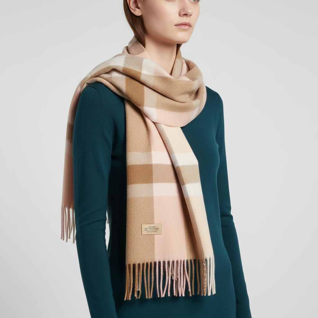 Classic Plaid Winter Scarf | Unisex | Wool | Soft Warm Tartan Cold Weather Wrap | Steven & Levon
