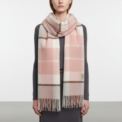 Classic Plaid Winter Scarf | Unisex | Wool | Soft Warm Tartan Cold Weather Wrap | Steven & Levon