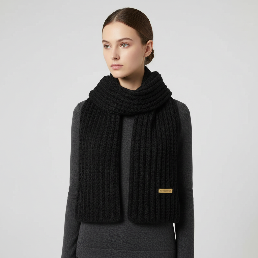 Chunky Knit Long Scarf | Unisex | Polyester Blend | Extra Long Ribbed Winter Wrap | Steven & Levon