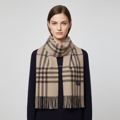 Checkered Winter Scarf | Unisex | Soft Warm Fabric | Classic Long Wrap | Cold Weather Accessory | Steven & Levon
