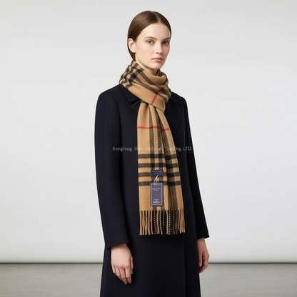 Checkered Winter Scarf | Unisex | Soft Warm Fabric | Classic Long Wrap | Cold Weather Accessory | Steven & Levon
