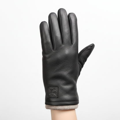 Deerskin Leather Gloves | Men | Genuine Leather | Warm Winter Gloves | Classic Style | Steven & Levon