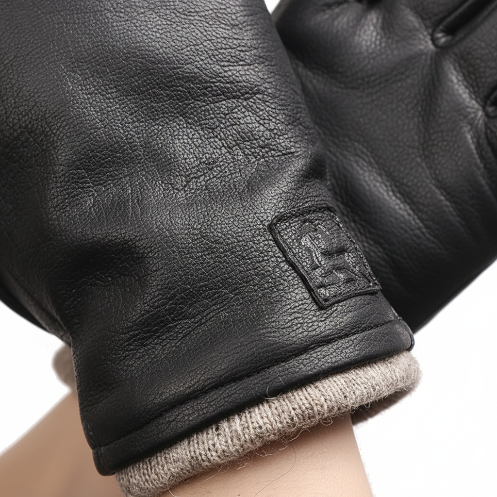 Deerskin Leather Gloves | Men | Genuine Leather | Warm Winter Gloves | Classic Style | Steven & Levon
